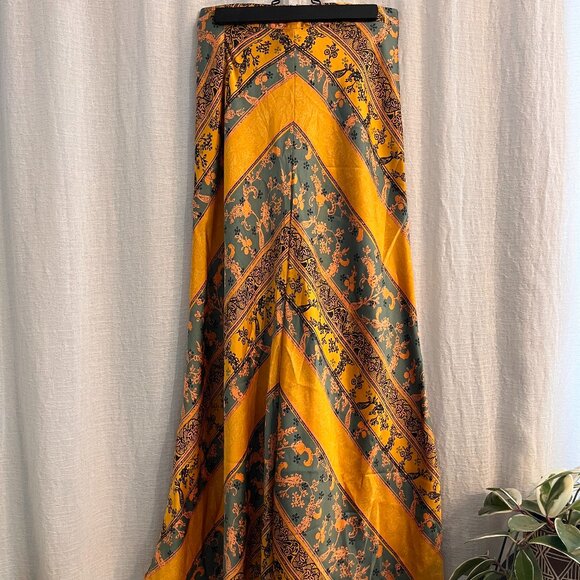 Free People A-Line Bohemain Print Maxi Skirt - Picture 1 of 2